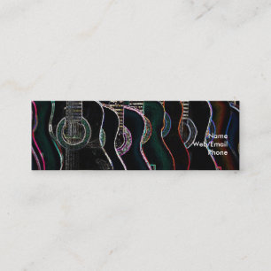 gitaren & muziek mini visitekaartje