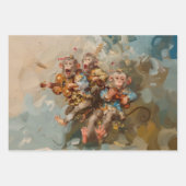 Gitaren - olieverfstijl Inpakpapier Vel (Voorkant 2)