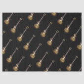 gitaren op zwart papier (Voorkant)