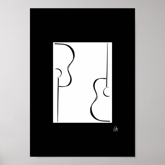 gitaren poster (Voorkant)