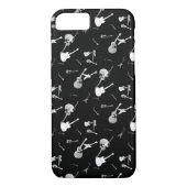 Gitaren Rock Zwart Wit Iphone Case 3 (Achterkant)