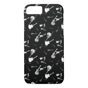 Gitaren Rock Zwart Wit Iphone Case 3