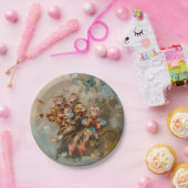 Gitaren - Ronde papieren Borden Bordje (Feest)