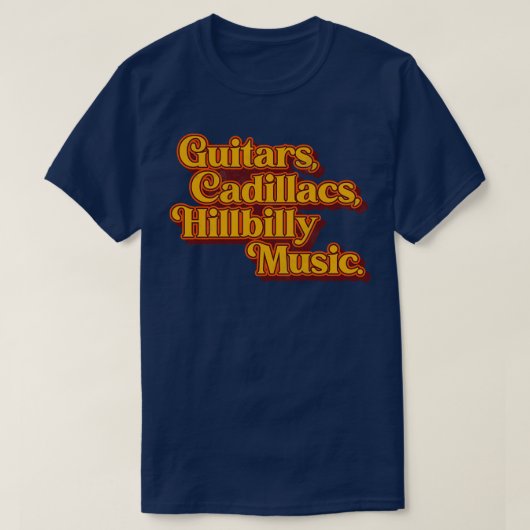 Gitaren Tekst Dwight Yoakam Tribute T-shirt (Design voorkant)