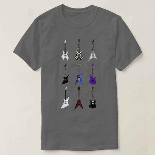 Gitaren van Hell Epic gitaren van Metal T-shirt (Design voorkant)