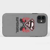 Gitaren van het Logo van Supergirl de Zwarte Case-Mate iPhone Case (Achterkant (horizontaal))