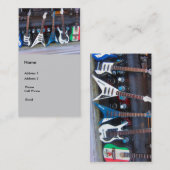 gitaren visitekaartje (Voorkant / Achterkant)