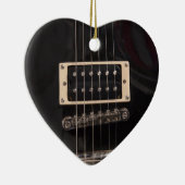 gitaren voor Girls Black Electric Guitar Keramisch Ornament (Rechts)