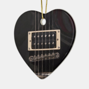 gitaren voor Girls Black Electric Guitar Keramisch Ornament