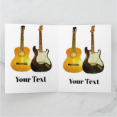 gitaren voor muziekliefhebbers kaart (Binnen)