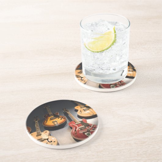  gitaren zandsteen onderzetter (Zijkant)