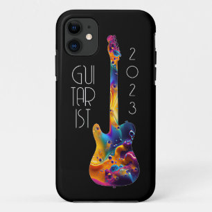 GITARIST 2023 KLEURRIJKE GITAAR BAND CADEAU Case-Mate iPhone CASE
