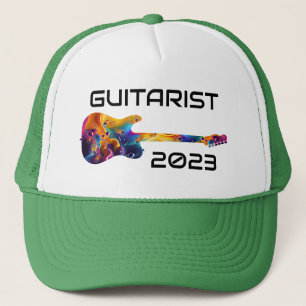 GITARIST 2023 KLEURRIJKE GITAAR BAND CADEAU TRUCKER PET