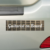 GITARIST AAN BOORD BUMPERSTICKER (Op auto)