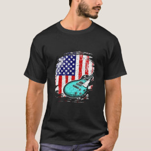 gitarist Amerikaanse vlag 3 T-shirt