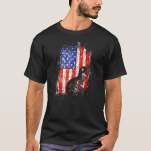 gitarist Amerikaanse vlag 40 T-shirt