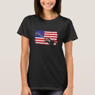  gitarist Amerikaanse vlag 8 T-shirt