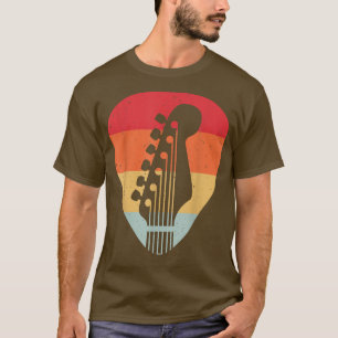 gitarist Bass Guitar Pick Retro Musi T-shirt