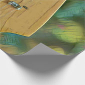 gitarist birthday gift cadeaupapier (Hoek)