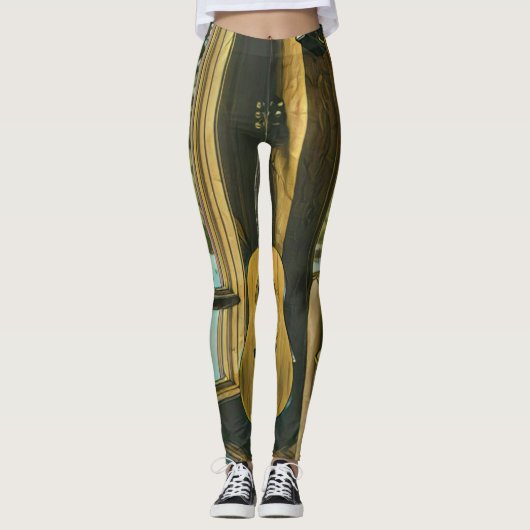 Gitarist birthday gift leggings (Voorkant)