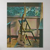 gitarist birthday gift poster (Voorkant)