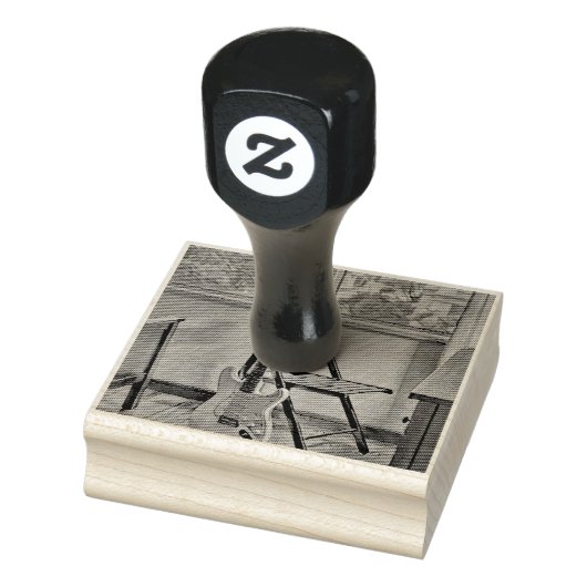 gitarist birthday gift rubberstempel (Stempel)