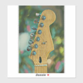 gitarist birthday gift sticker (Vel)