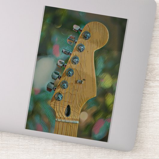 gitarist birthday gift sticker (Detail)