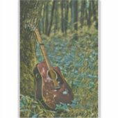 Gitarist birthday gift sticker (Voorkant)