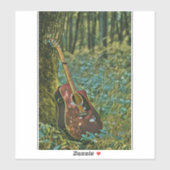 Gitarist birthday gift sticker (Vel)