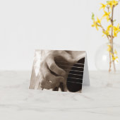 Gitarist blanco kaart (Gele Bloem)