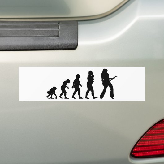 gitarist bumpersticker (Op auto)