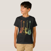 gitarist Colorful Musical Instruars T-shirt (Voorkant volledig)