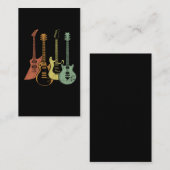 gitarist Colorful Musical Instruars Visitekaartje (Voorkant / Achterkant)