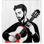 Gitarist Douchegordijn (Voorkant)