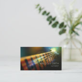 Gitarist Fretboard Light Flare Muzikant Visitekaartje (Staand voorkant)
