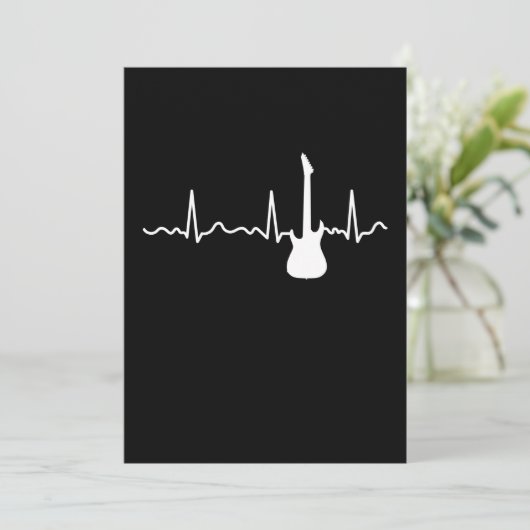 gitarist G Bedankkaart (Staand voorkant)