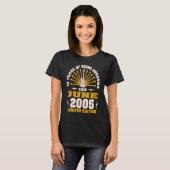 gitarist geboren juni 2005 18e geboortedatum t-shirt (Voorkant volledig)