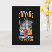 Gitarist Gift Guitar Kaart (Gele Bloem)