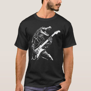 Gitarist Gitaar - Gitaarspeler Alligator Dad Mom T-shirt