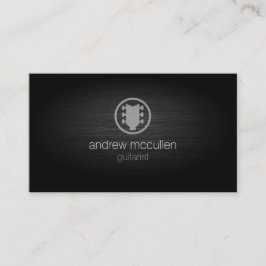 Gitarist Gitaar Icon Brushed Metal Muzikant Visitekaartje