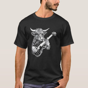 Gitarist Gitaar - Koeboer Fokker Red Angus Ca T-shirt