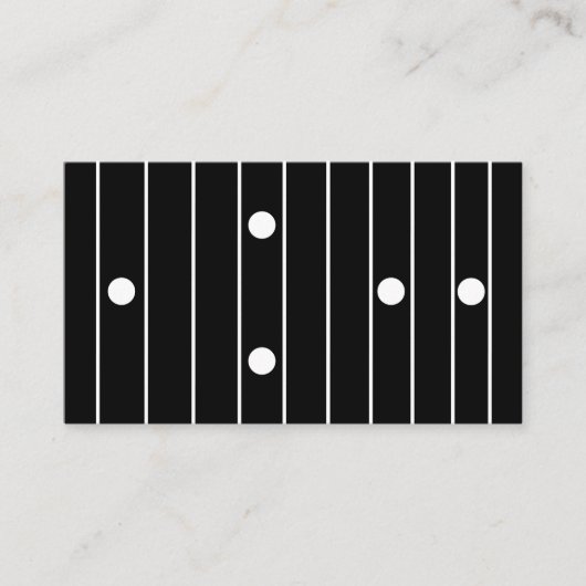 Gitarist Gitaarlessen Muziekdocent Instructeur Visitekaartje (Voorkant)