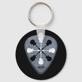 gitarist gitaarpick sleutelhanger