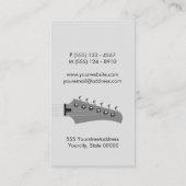 Gitarist Gitarist Muzikant Visitekaartje (Achterkant)