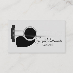 Gitarist Gitarist Muzikant Visitekaartje