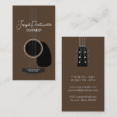 Gitarist Gitarist Muzikant Visitekaartje (Voorkant / Achterkant)