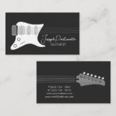 Gitarist Gitarist Muzikant Visitekaartje (Voorkant / Achterkant)