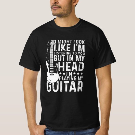 Gitarist Gitarist Speler Elektrische Grappige Gift T-shirt (Voorkant)