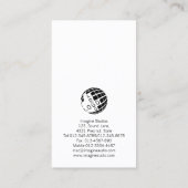 Gitarist Gitarist Speler Muziek Muzikant Visitekaartje (Achterkant)